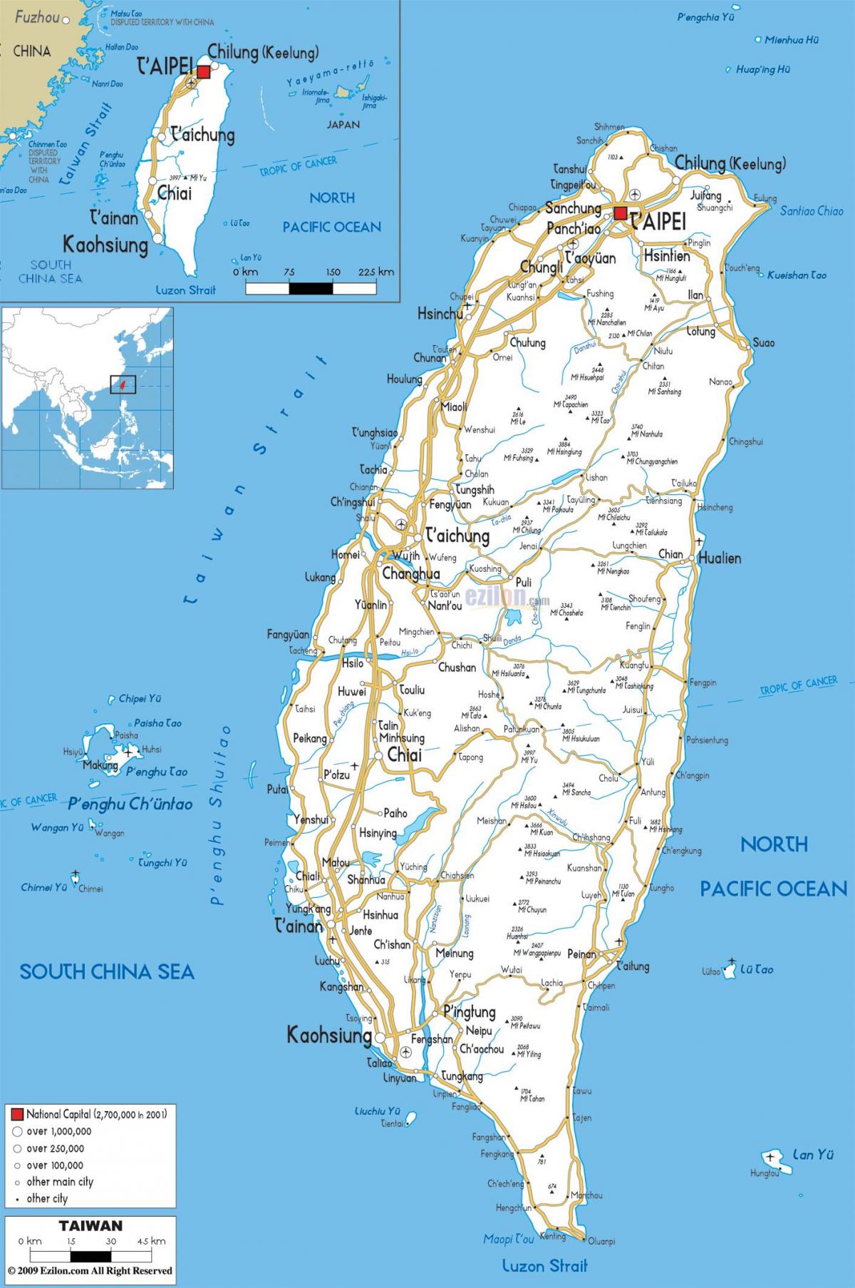 Водительская карта Тайваня